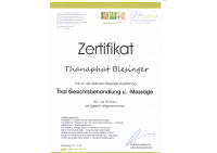 Thanaphat Blesinger - Zertifikat 2
